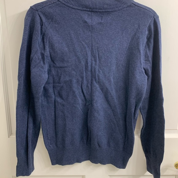 SONOMA Navy Blue V Neck Sweater Size Small - Picture 4 of 5